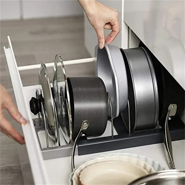 Étagère de rangement en plastique pour assiettes et bols… – vue 5