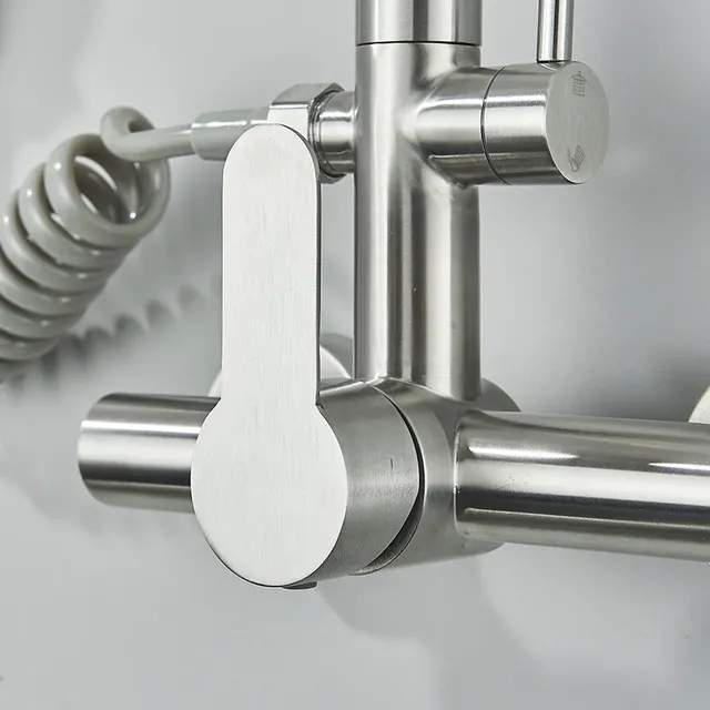 Bassin de cuisine en acier inoxydable avec pulvérisateur – vue 5