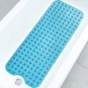 Polymères de baignoire en PVC 40*100cm, grand tapis de bain de sécurité non ald avec aspiration standardisée, polymères de sol