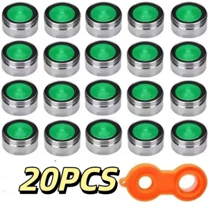 Aérateur de robinet de salle de bains 24mm, économie d&rsquo;eau, buse d&rsquo;insertion, robinets filetés, filtre barboteur, pièces remplaçables, filtre de robinet de cuisine