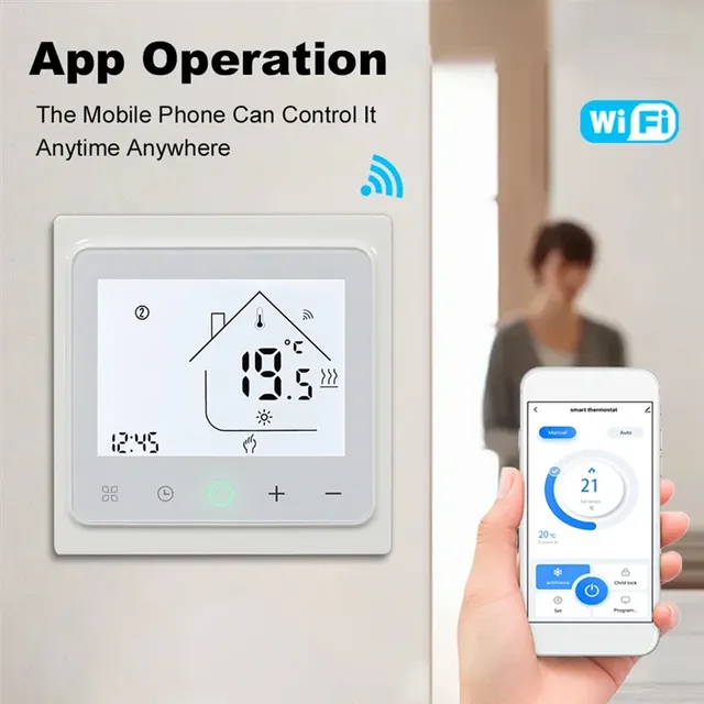 Y51A-16A Tuya Wifi intelligent Thermostat eau électrique… – vue 4
