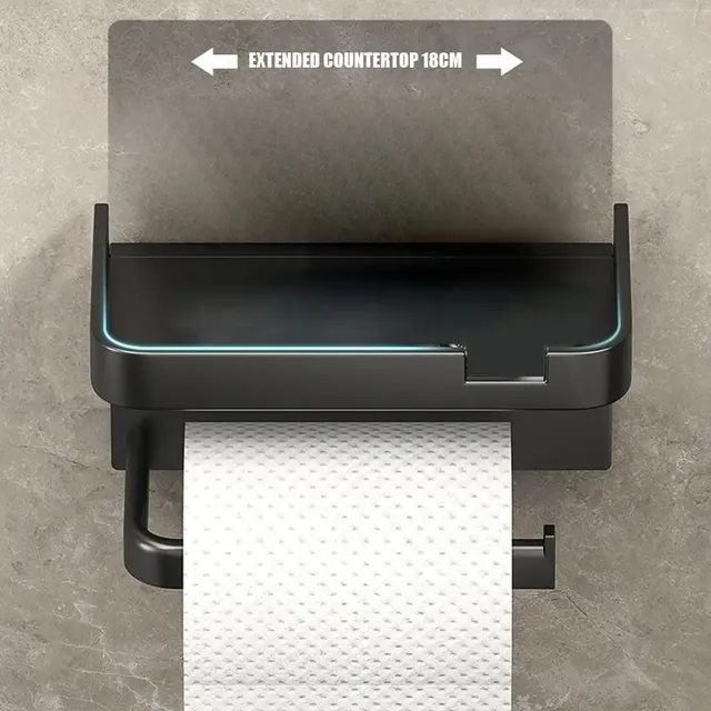 Porte papier toilette mural tablette multifonction… – vue 3