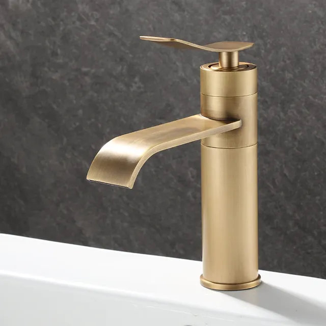 TOLM Robinet de lavabo Robinet de salle de bain antique… – vue 3