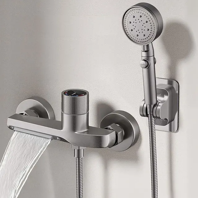 Robinet mitigeur de salle de bains et de douche en laiton – vue 2