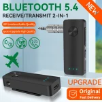 Récepteur audio Bluetooth 5.4 2 en 1, émetteur de musique stéréo, appel Hansfree, prise AUX 3,5 mm, dongle USB, adaptateur sans fil pour voiture, avion, TV, PC, casque, haut-parleur