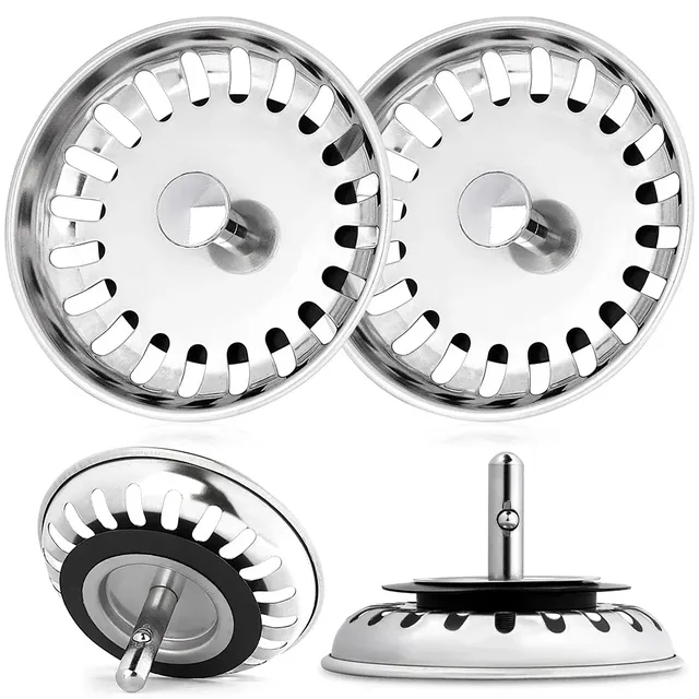 Bouchon crépine évier acier inoxydable poli miroir épais… – vue 5