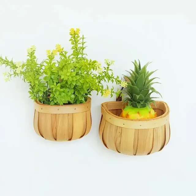 Panier de rangement de cuisine tissé à la main avec… – vue 3