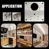 Kit de plaque de réparation de charnière d'armoire – vue 6