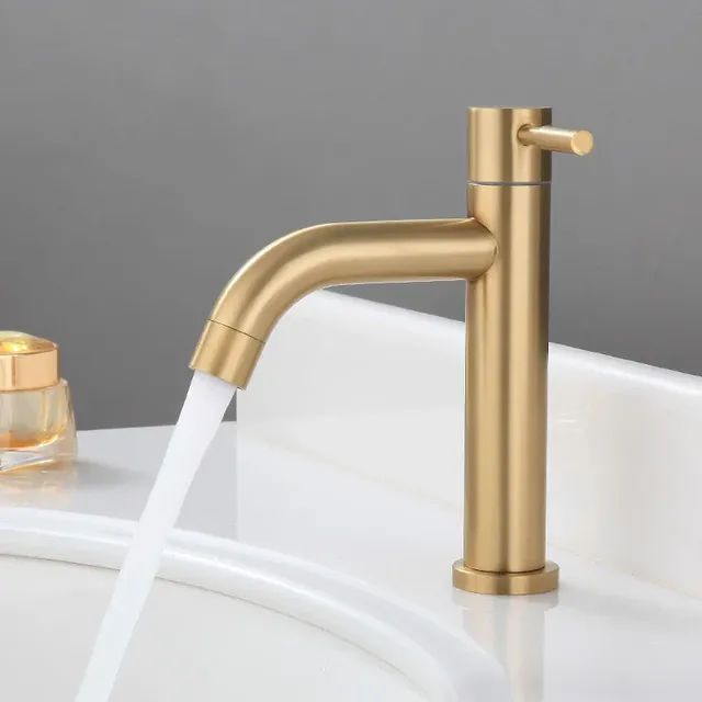 Robinet de lavabo froid simple en acier inoxydable 304 – vue 5