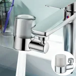 Filtre de robinet buse d&rsquo;eau anti-éclaboussures bec pivotant filtre aérateur avec bras de col de cygne Flexible remplacement pour lavabo d&rsquo;évier