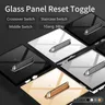 Panneau de verre mur interrupteur central LED rétro… – vue 1