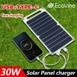 Panneau solaire 5V USB type-c Charge Portable Kit Flexible léger Mini système pour téléphones voiture Camping randonnée banques d&rsquo;alimentation IP65