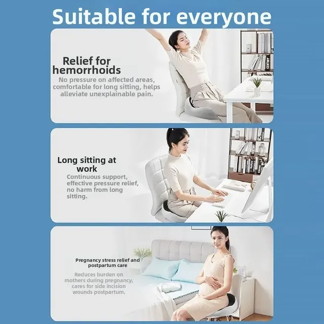 Coussin de siège ergonomique pour hémorroïdes – vue 2