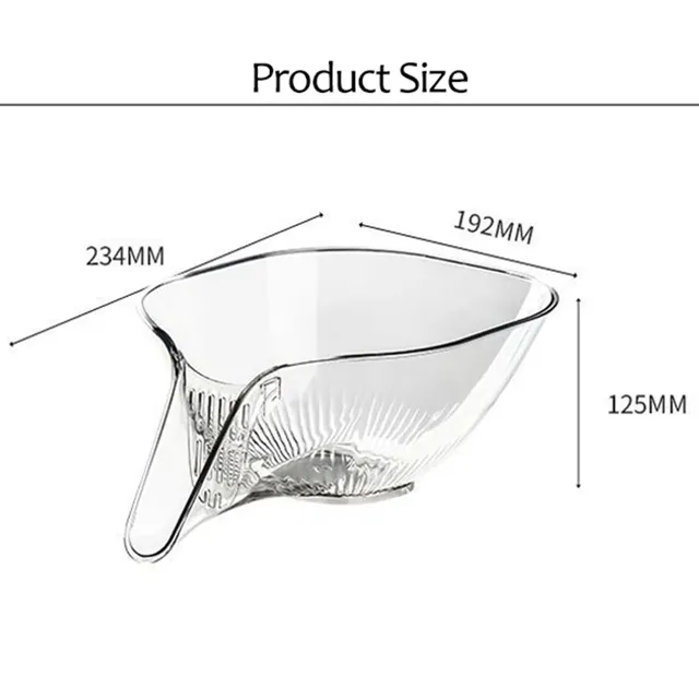 Passoire Panier Égouttage Transparent Plastique… – vue 6