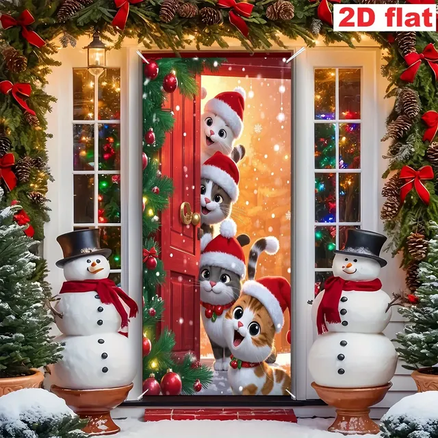 Panneau de porte décoratif de noël – vue 6