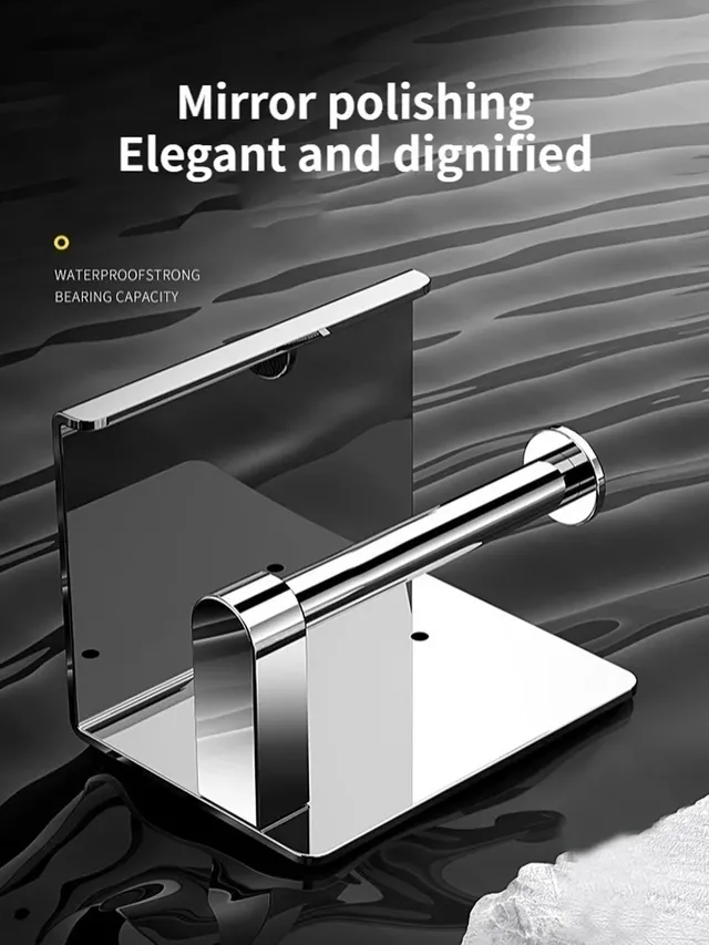 Porte-papier hygiénique en acier inoxydable 304 – vue 6
