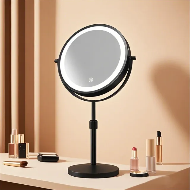 Miroir de maquillage de 8.5 pouces avec lampe lumineuse… – vue 4