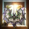 Suspension vitrail chauve souris verre teinté tiffany… – vue 5