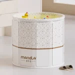Baignoire de trempage pliable pour adultes, baignoire pour bébé peu encombrante, bassin de bain thermique pour la maison, baignoire intérieure de grande capacité
