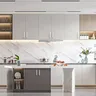 Poignées d'armoire de cuisine en Nickel satiné brossé – vue 3