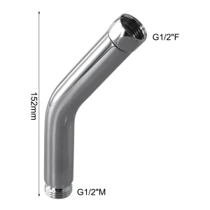 Connecteur de pomme de douche à main chromé, mise à niveau de salle de bains, installation facile, connecteur de pomme de douche en acier inoxydable, configuration sans tracas Connecteur de pomme de douche à main chromé, mise à niveau de salle de bains, installation facile, connecteur de pomme de douche en acier inoxydable, configuration sans tracas