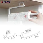 Porte-papier hygiénique avec crochet mural, porte-serviettes en papier, support de rangement à domicile, accessoires de cuisine, 1PC