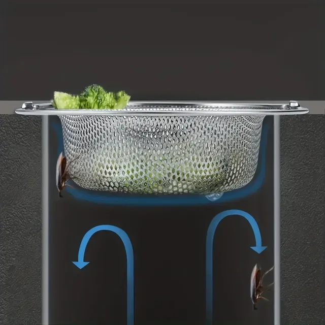 Crépines d'évier de cuisine en acier inoxydable de… – vue 5