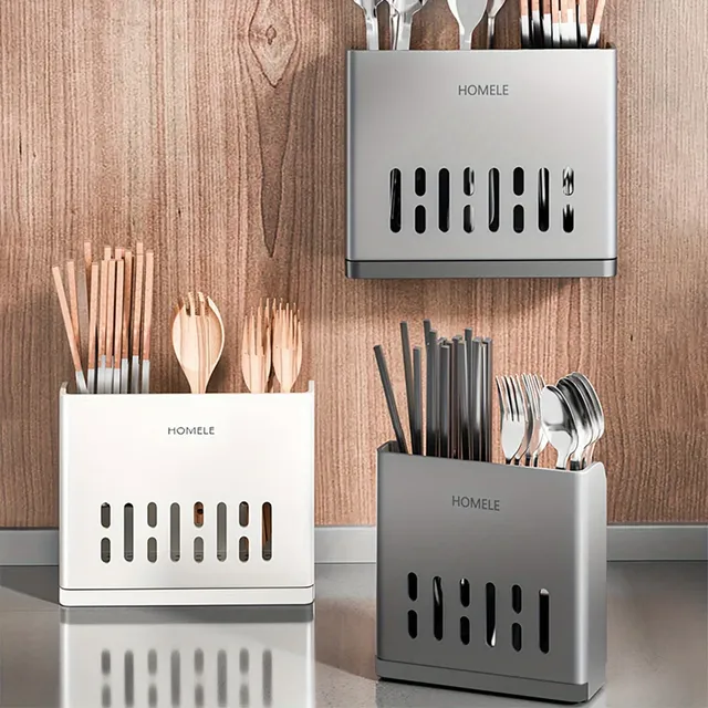 Organisateur couverts multifonctionnel mural compact… – vue 2