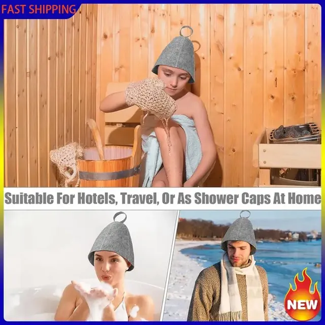 Hot Trend-6X Anti-chaleur Sauna chapeau épaissir laine… – vue 2