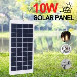 Panneau solaire avec USB, 20 W, 10W, 5V, plaque solaire, charge sûre, stabilisateur, chargeur de batterie, système solaire portable pour extérieur, chargeur domestique
