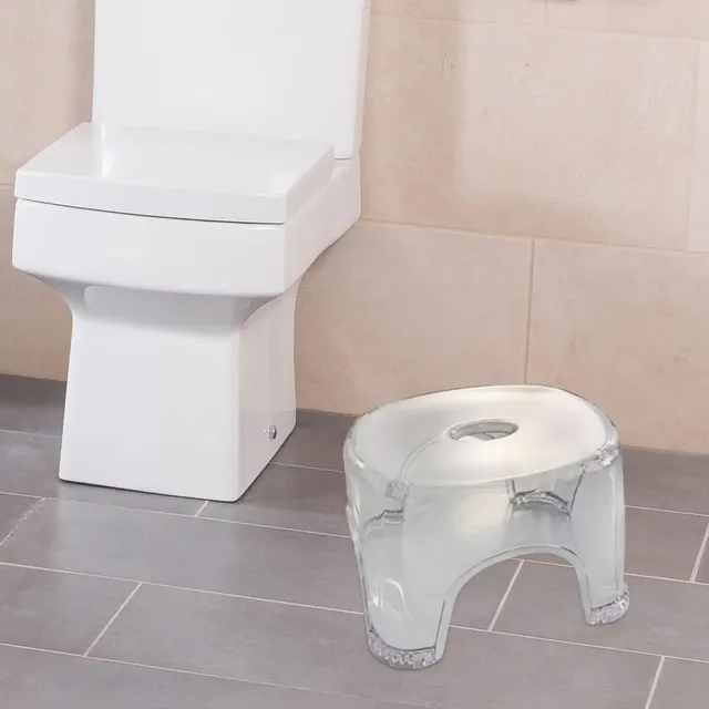 Tabouret antidérapant en acrylique pour salle de bain – vue 5