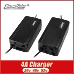 Chamrider 54.6V 4A chargeur de batterie au Lithium 48v chargeur de vélo électrique pour DC2.1 XLR RCA Li-ion chargeur de batterie de haute qualité