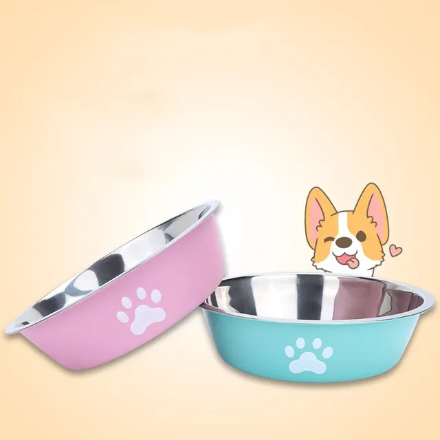 Nouveau bassin pour chien en acier inoxydable imprimé… – vue 3