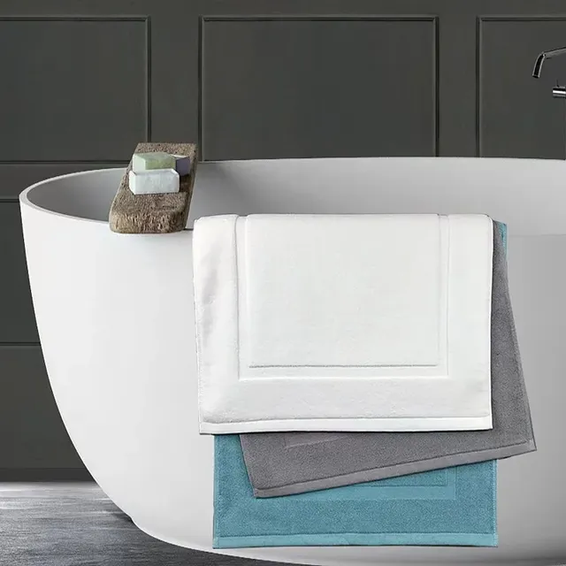 Serviette de sol blanche épaisse Jacquard SPA