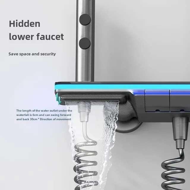Système de douche de luxe pour salle de bains – vue 3