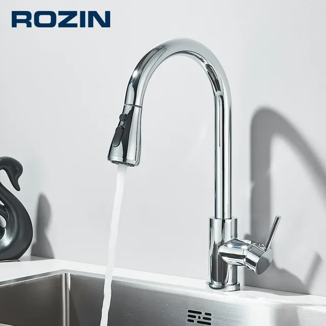 Rozin robinet de cuisine chromé – vue 2