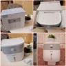 Distributeur mural papier toilette fermé plastique blanc… – vue 6