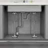 Kit d'installation supports d'évier sous plan en acier… – vue 4
