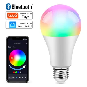 Tuya – ampoule LED intelligente Wifi, Bluetooth, changement de couleur, lumière intelligente RGB, 220V, pour Alexa Google Assisatnt, commande vocale, application de synchronisation Tuya – ampoule LED intelligente Wifi, Bluetooth, changement de couleur, lumière intelligente RGB, 220V, pour Alexa Google Assisatnt, commande vocale, application de synchronisation