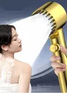 Pommeau de douche doré avec filtre haute pression – vue 2