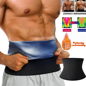 Ceinture de sauna, ceinture de mise en forme de taille fitness pour hommes, corset de contrôle abdominal, vêtement de mise en forme de réduction de graisse, vêtement de mise en forme pour femmes