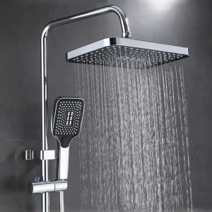Pommeau de douche de pluie à grand panneau de 12 pouces/douche à main, combinaison de salle de bain, ensemble de douche pressurisée à trois Modes