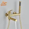 Baignoire à bec rotatif avec douchette à main