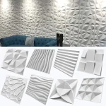 Panneau mural décoratif 3D 30cm, Design de jeu Esports, carrelage en plastique Non auto-adhésif, autocollant mural 3D, papier peint pour salon et salle de bains