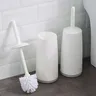 Brosse de toilette en plastique avec support sur pied – vue 1