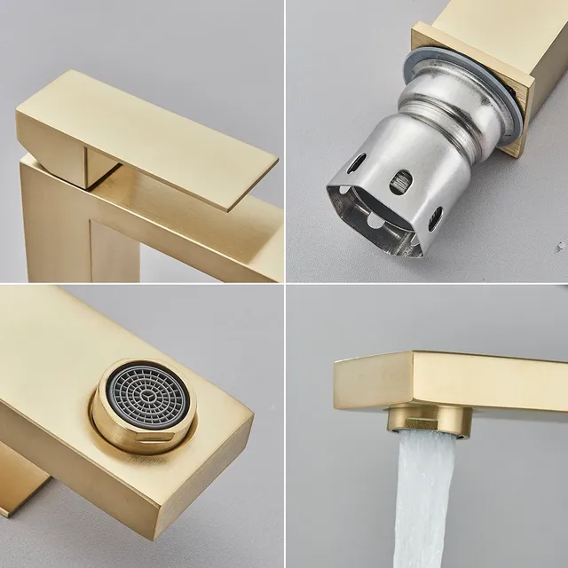 Robinet de lavabo en Nickel brossé – vue 5