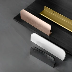 1000mm or Rose accessoires de cuisine meubles caché tiroir poignée moderne armoire poignée boutons cuisine armoire tire matériel