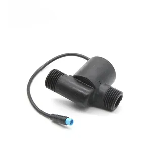 Capteur débit eau ligne plastique noir corps T raccords filetés mâles…