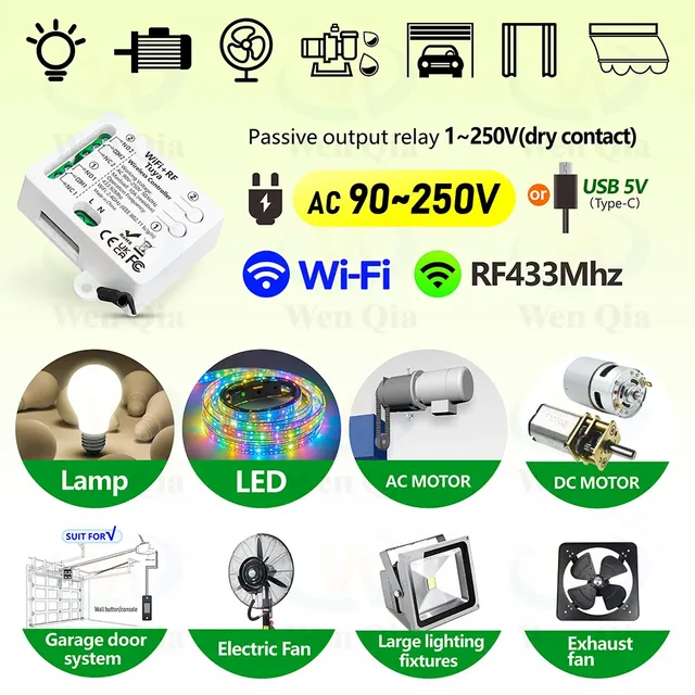 Tuya WiFi RF interrupteur de moteur intelligent… – vue 4