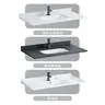 Meuble vasque mural contemporain anthracite mat… – vue 4